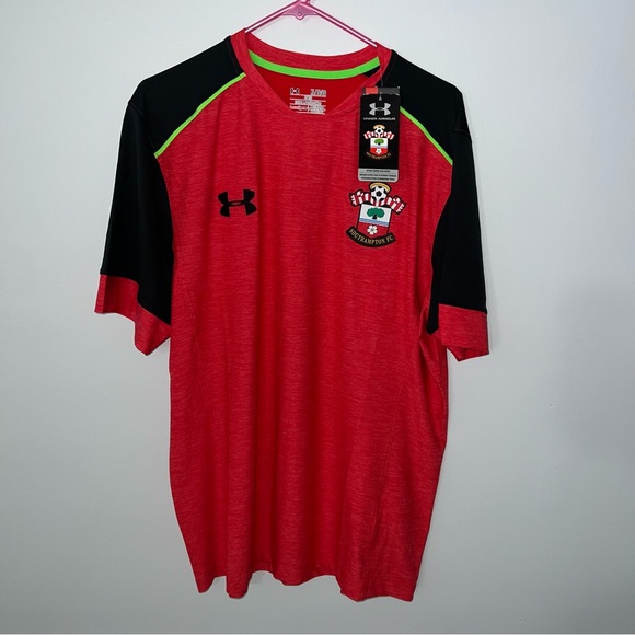 Southampton FC Jersey Mens XL Red 2015 2016 Under Armour Football Soccer Europe - Picture 1 of 8